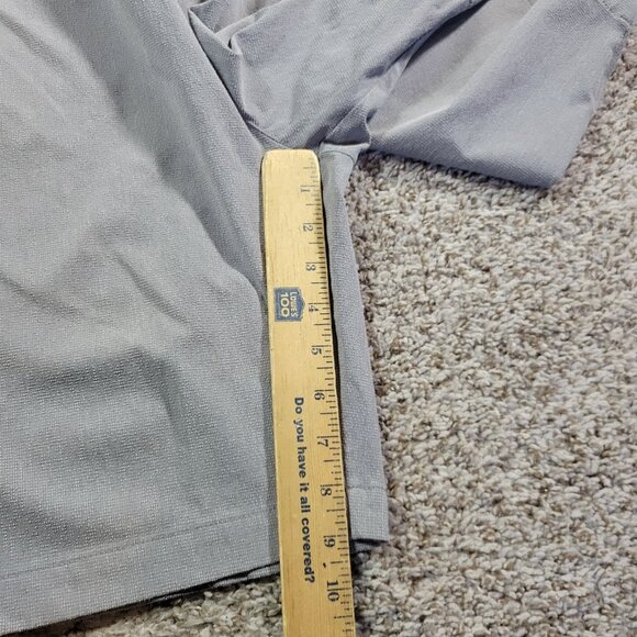 Adidas Golf Shorts Mens 38 Textured Gray Chino Shorts Performance Flat Front - Picture 5 of 7